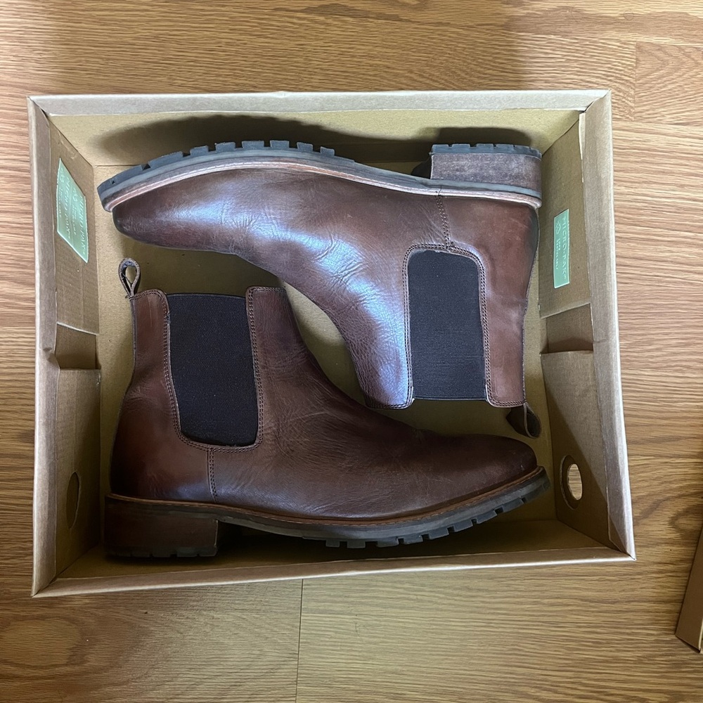 Buckle Brown Chelsea Boots